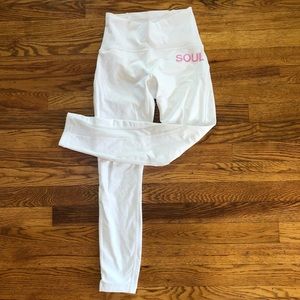 Lululemon x SoulCycle 7/8 white leggings